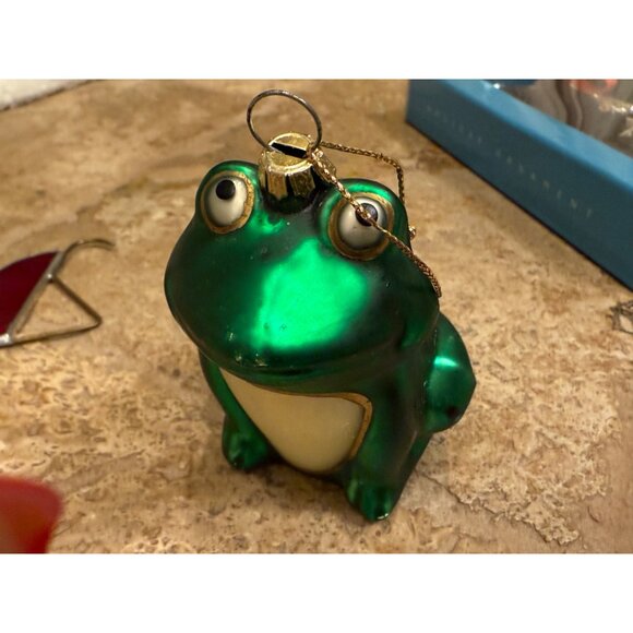 Lot Of Quirky Christmas Tree Ornaments Featuring Santa Frog Pickle & Stained Gla - Picture 5 of 16
